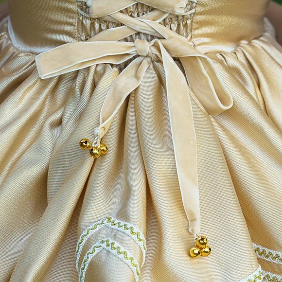 NWT Dollcake Gleam In The Light Dress Gold Holiday Photo Special Occasion sz 7 - Picture 4 of 4